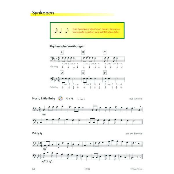 Horst Rapp Verlag Posaune lernen mit Spa 2