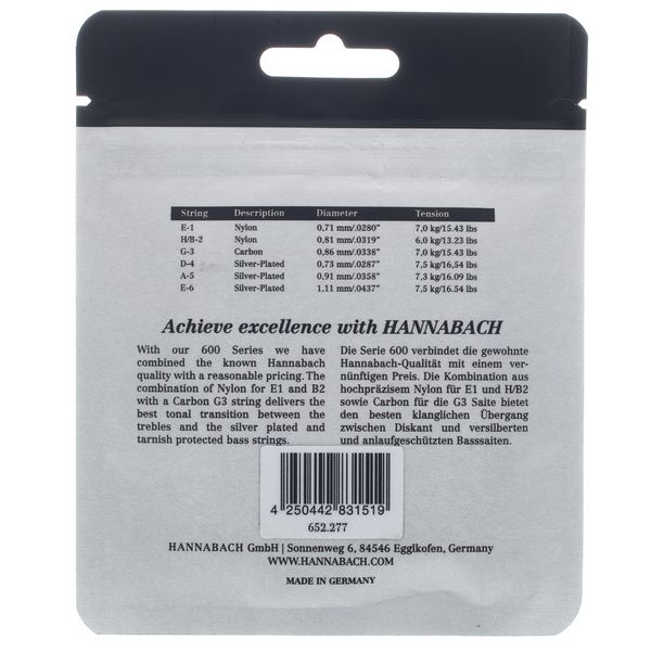 Hannabach 600 G3C MT