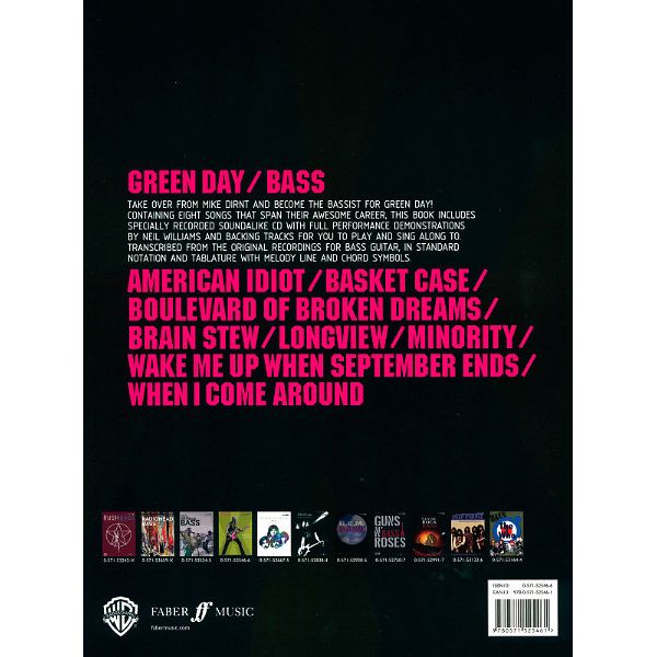 Faber Music Green Day Bass Play-Along