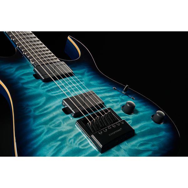 Solar Guitars S1.6AQOB Quilted Ocean Blue Br