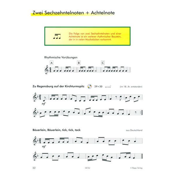 Horst Rapp Verlag Trompete Lernen mit Spa 2