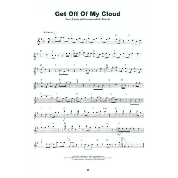 Wise Publications 100 No. 1 Hits Alto Sax