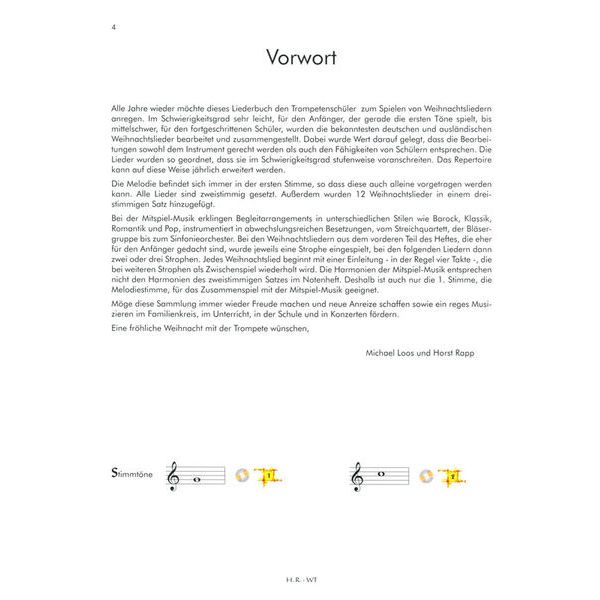 Horst Rapp Verlag Fröhliche Weihnacht Trumpet