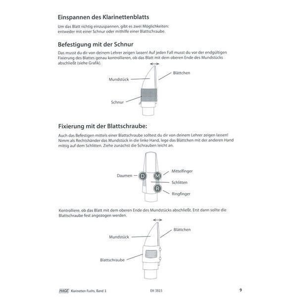 Hage Musikverlag Klarinetten Fuchs 1