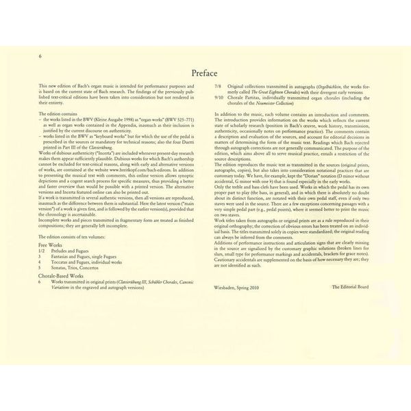 Breitkopf & Hrtel Bach Smtliche Orgelwerke 4