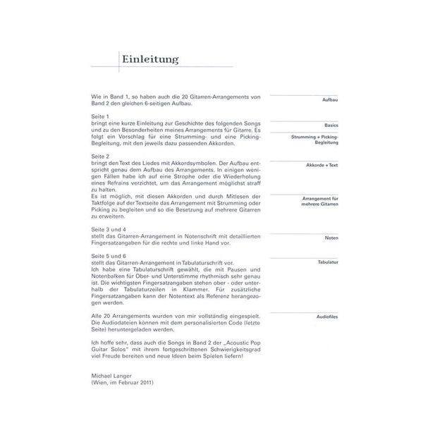 Edition Dux Acoustic Pop Guitar Solos 2