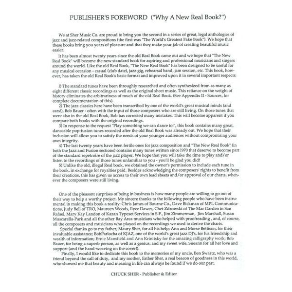 Sher Music Co. The New Real Book Bb