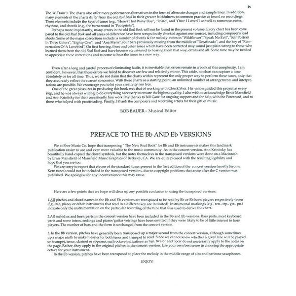 Sher Music Co. The New Real Book Bb