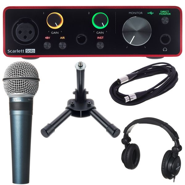 Focusrite Scarlett Solo 3rd Podcast Set