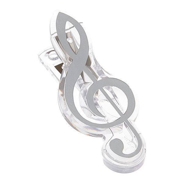 agifty Music Clip Violin Clef Silver