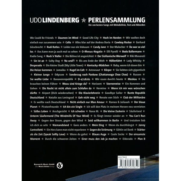 Bosworth Udo Lindenberg Perlensammlung