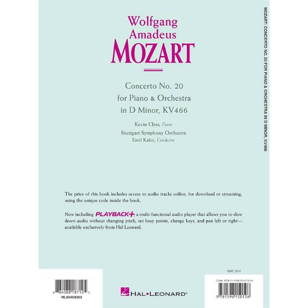 Music Minus One Mozart Concerto No.20 KV 466