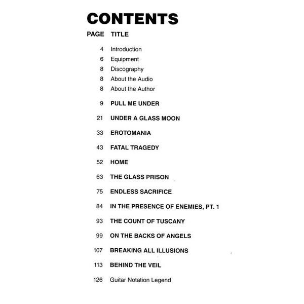 Hal Leonard Dream Theater Signature