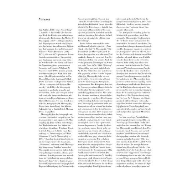 Henle Verlag Mussorgski Bilder Ausstellung