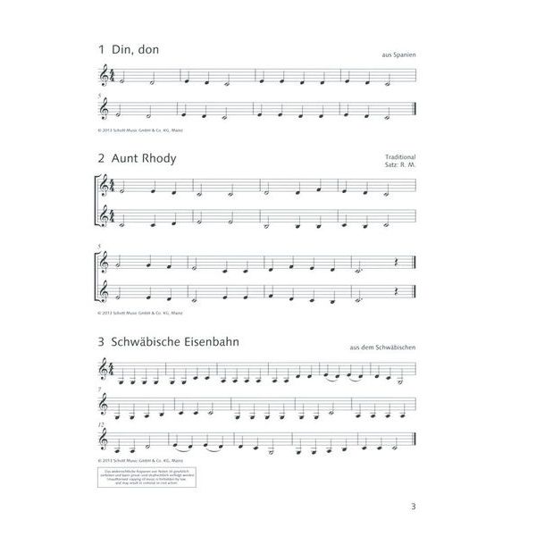 Schott Fröhliche Klarinette Spiel 1