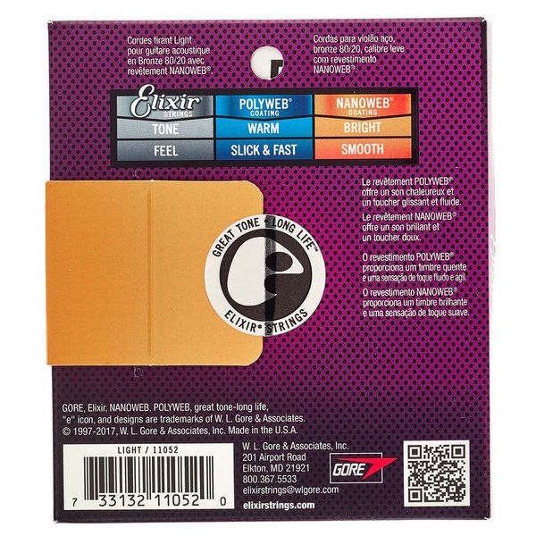 Elixir Nanoweb Light Acoustic