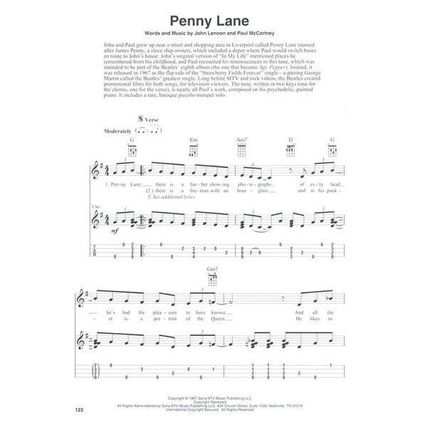 Hal Leonard Beatles Fingerstyle Ukulele