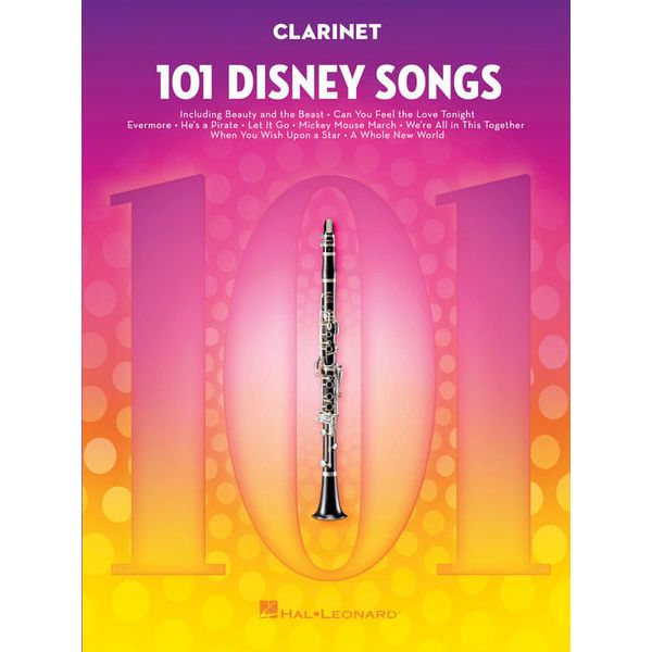 Hal Leonard 101 Disney Songs Clarinet