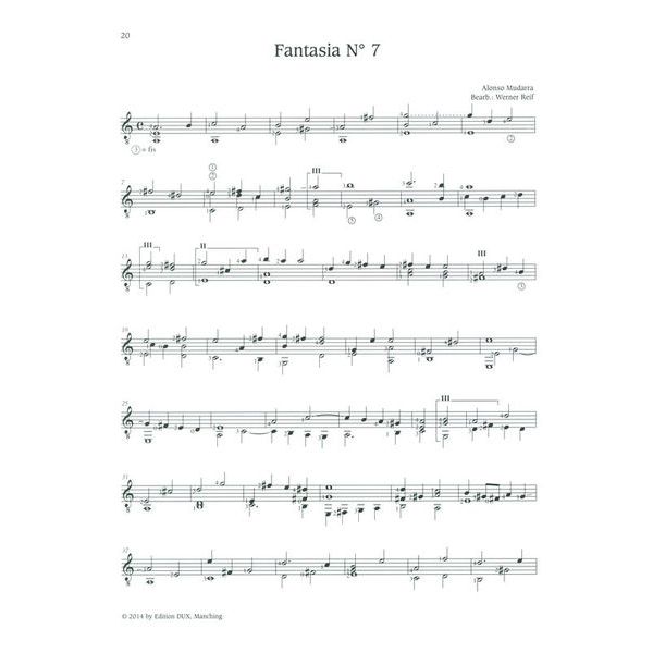 Edition Dux Lautenstücke Renaissance