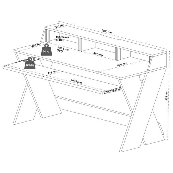 Glorious Sound Desk Pro Walnut