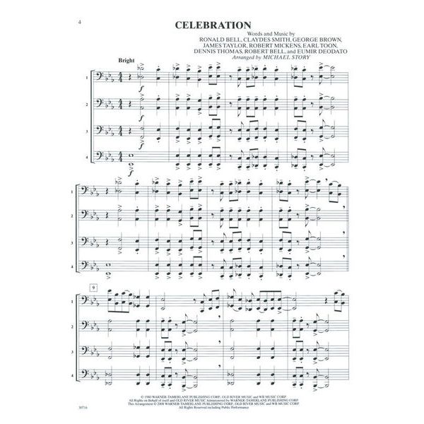 Alfred Music Publishing Pop Quartets For All Trombone