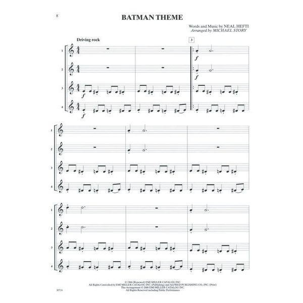 Alfred Music Publishing Pop Quartets For All Trumpet