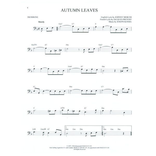 Hal Leonard 101 Jazz Songs for Trombone