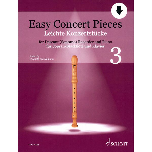 Schott Easy Concert Pieces Recorder 3