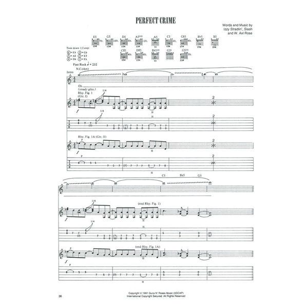 Cherry Lane Music Company Guns N'Roses Use Your 1