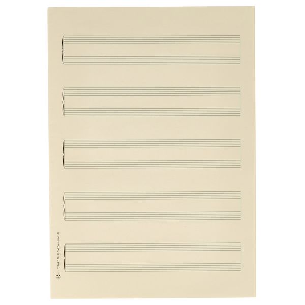 Star Sheet Music Paper Piano DIN A4