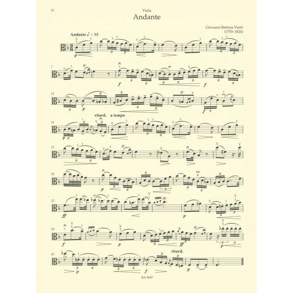 Brenreiter Konzertstücke for Bratsche