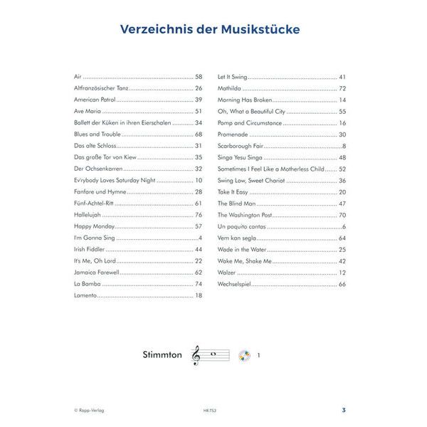 Horst Rapp Verlag Trompete Lernen mit Spa 3