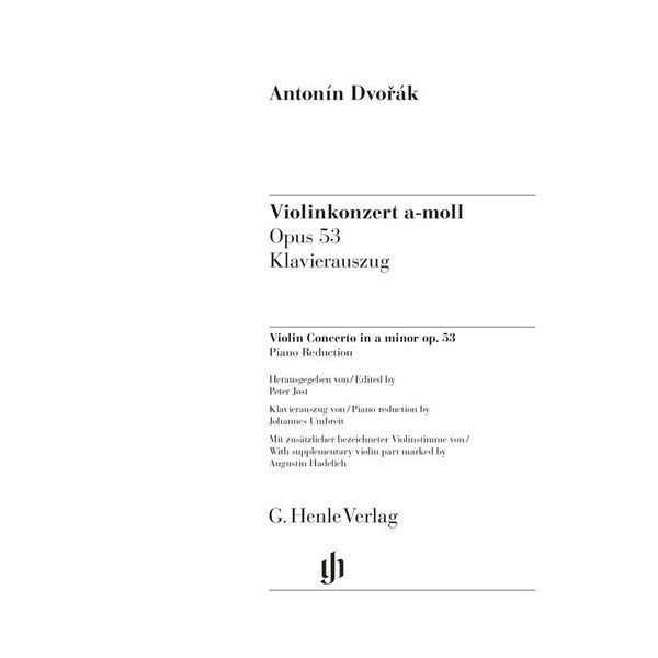 Henle Verlag Dvorák Violinkonzert a-moll