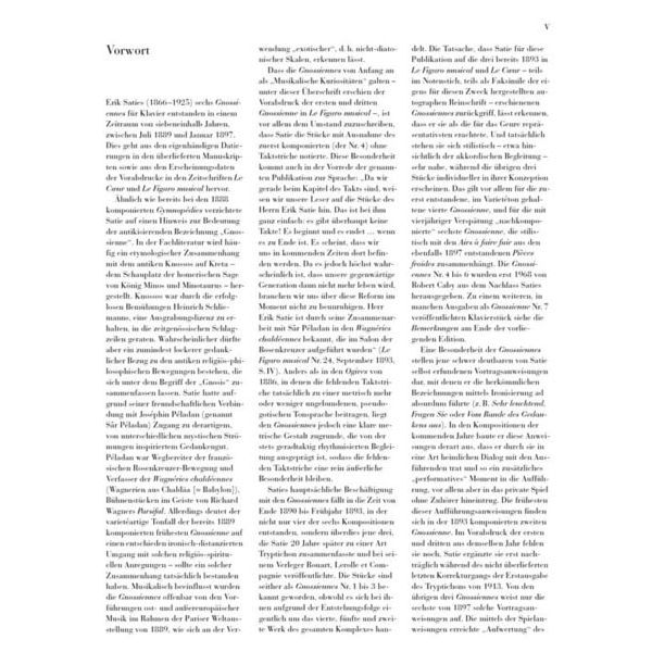 Henle Verlag Satie Gnossiennes
