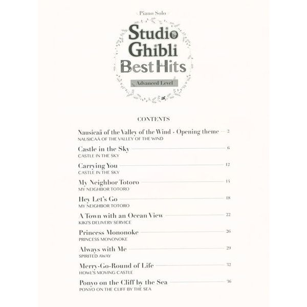 Yamaha Music Entertainment  Studio Ghibli Best Hits Advanc