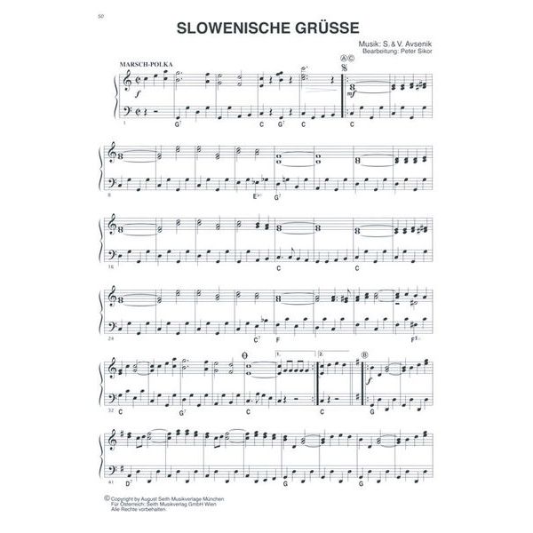 August Seith Musikverlag Avsenik Welterfolge rot