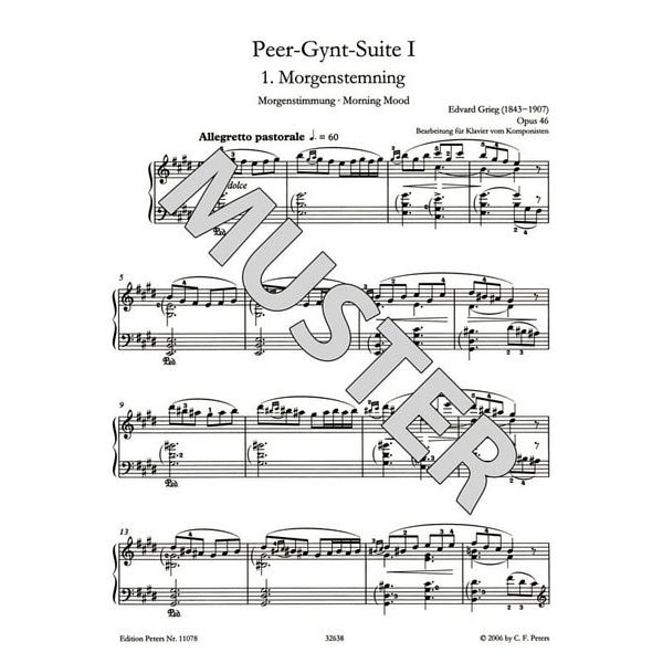 Edition Peters Grieg Peer-Gynt-Suite 1