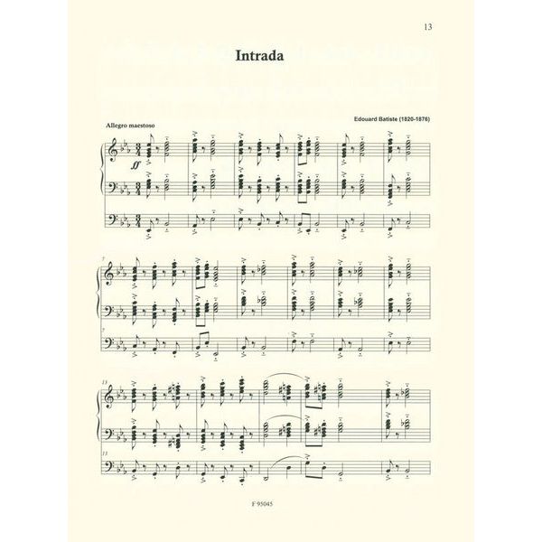 Robert Forberg Musikverlag Entrée und Sortie