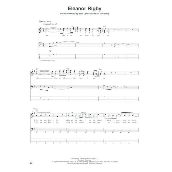 Hal Leonard The Beatles 1962-1966 Bass