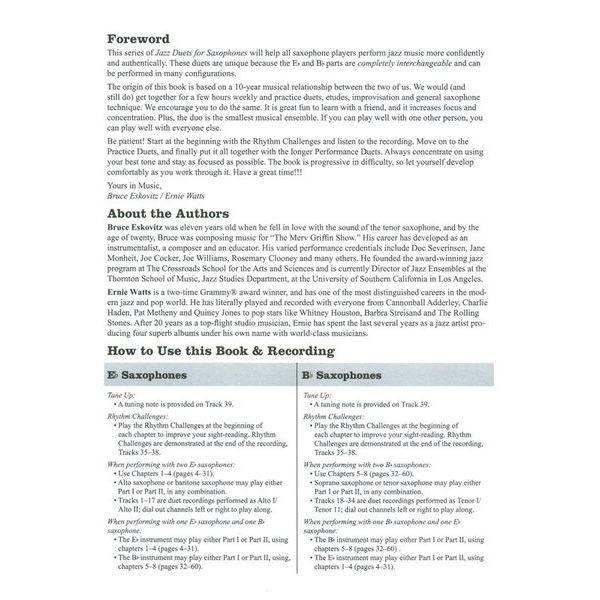 Alfred Music Publishing Jazz Duets for Saxophone