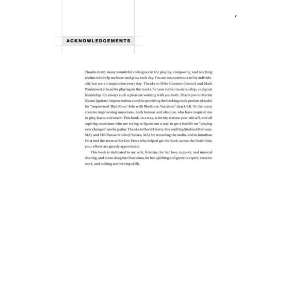 Backbeat Books Jazz Guitar Improvisation