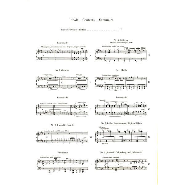 Henle Verlag Mussorgski Bilder Ausstellung