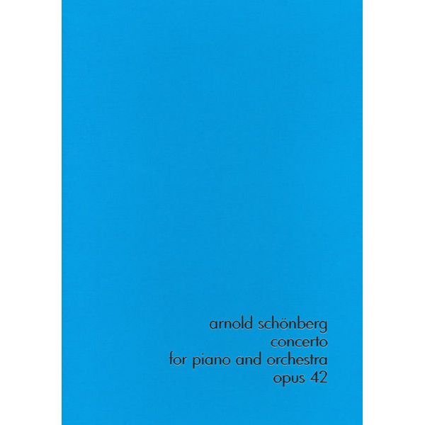 Henle Verlag Schönberg Klavierkonzert op. 4