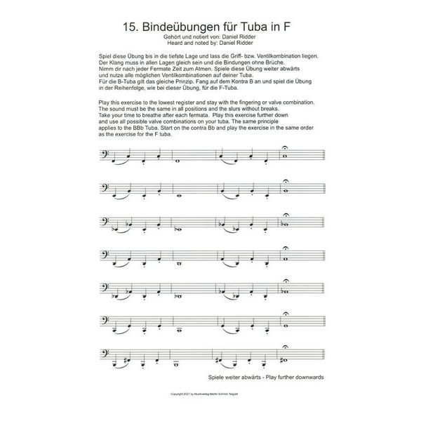 Martin Schmid Blechblsernoten Tuba-Total