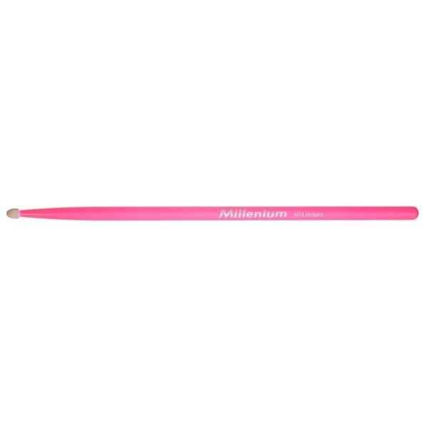 Millenium H7A Hickory Sticks Neon Pink
