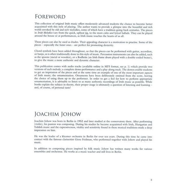 De Haske Irish Melodies For Clarinet