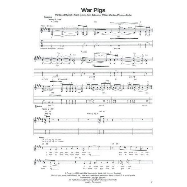 Music Sales Black Sabbath Paranoid