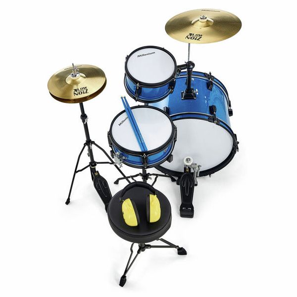 Millenium Youngster Drum Set Bundle Blue