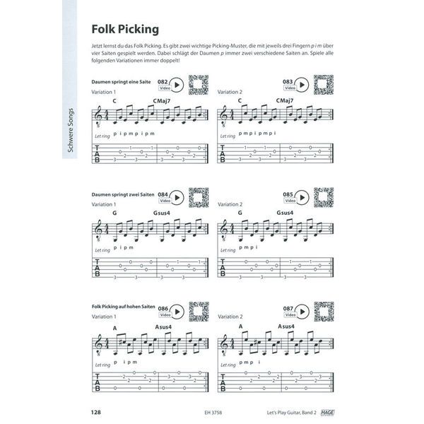 Hage Musikverlag Let's Play Guitar 2