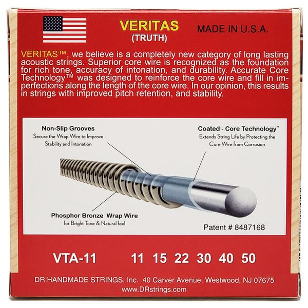 DR Strings Veritas Acoustic VTA-11